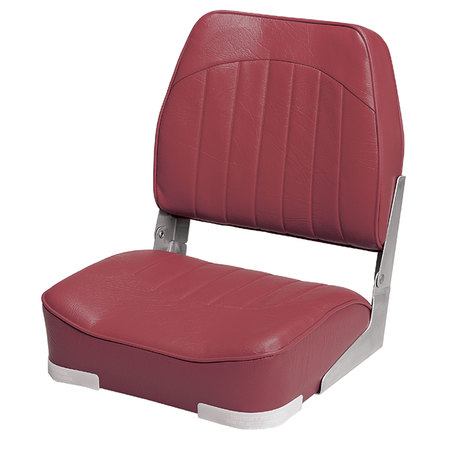 WISE Wise 8WD734PLS-712 Low Back Economy Seat - Red 8WD734PLS-712